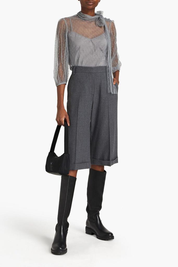 RED Valentino Pussy-bow point d'esprit blouse
