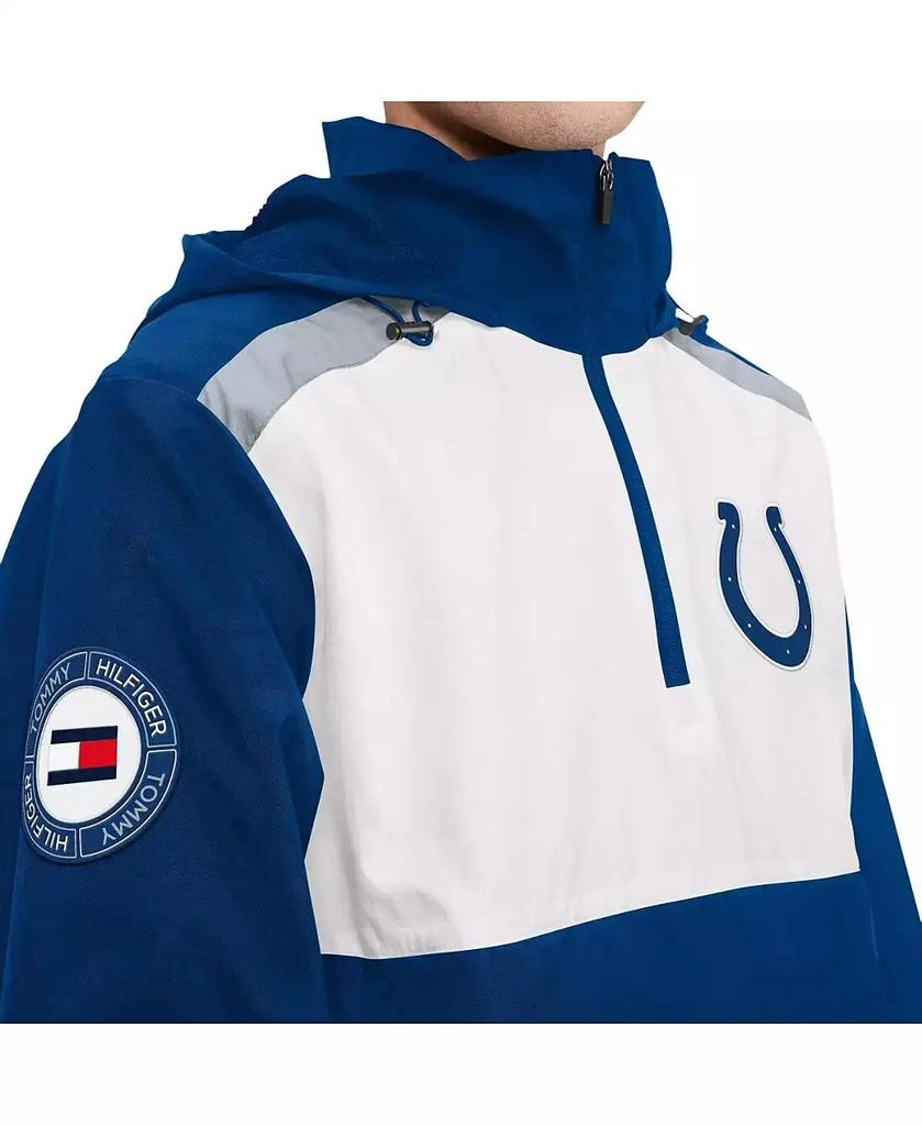 Tommy Hilfiger Men's Royal, White Indianapolis Colts Carter Half-Zip Hooded Top 3