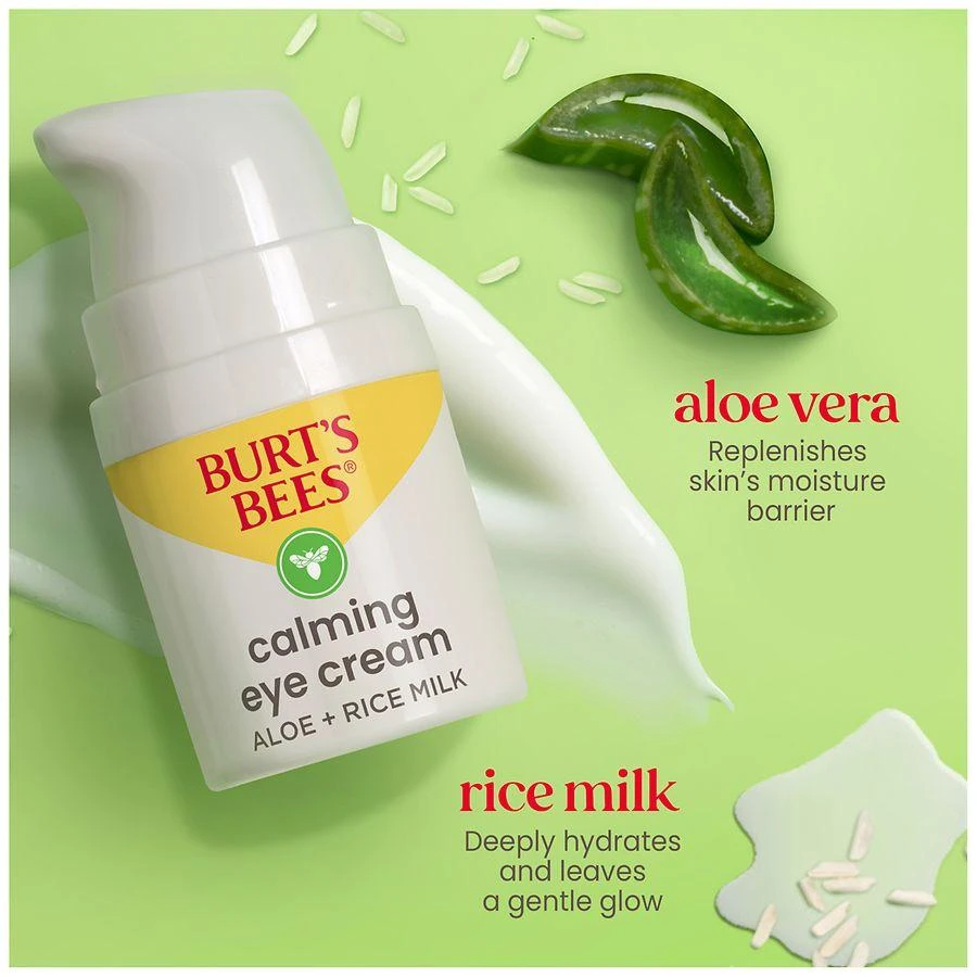 Burt's Bees Aloe + Rice Milk Calming Eye Cream for Sensitive Skin 8