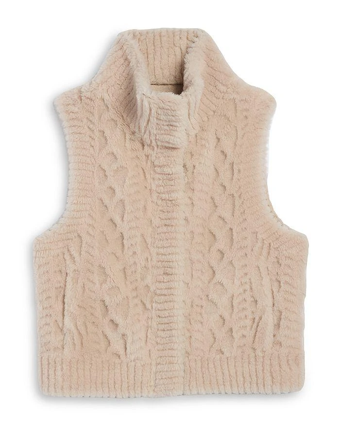 Jocelyn Sheared Wool Cardigan Vest