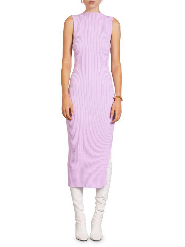 Anna Quan Drew Rib-Knit Midi Dress