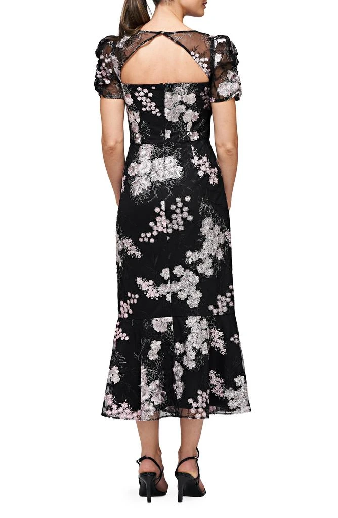 JS Collections Hope Floral Embroidered Cocktail Dress 2