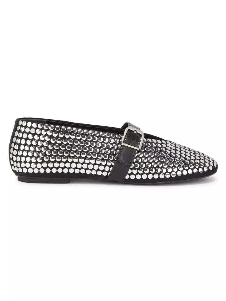Schutz Eiza Studded Leather Ballet Flats 1