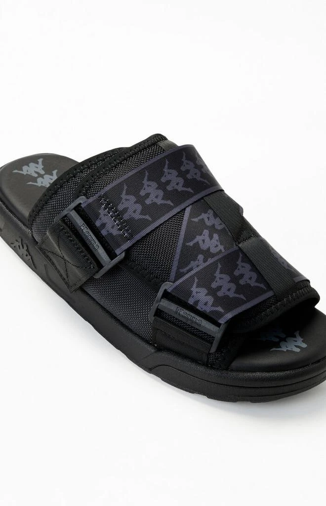 Kappa Black 222 Banda Mitel1 Slide Sandals 6