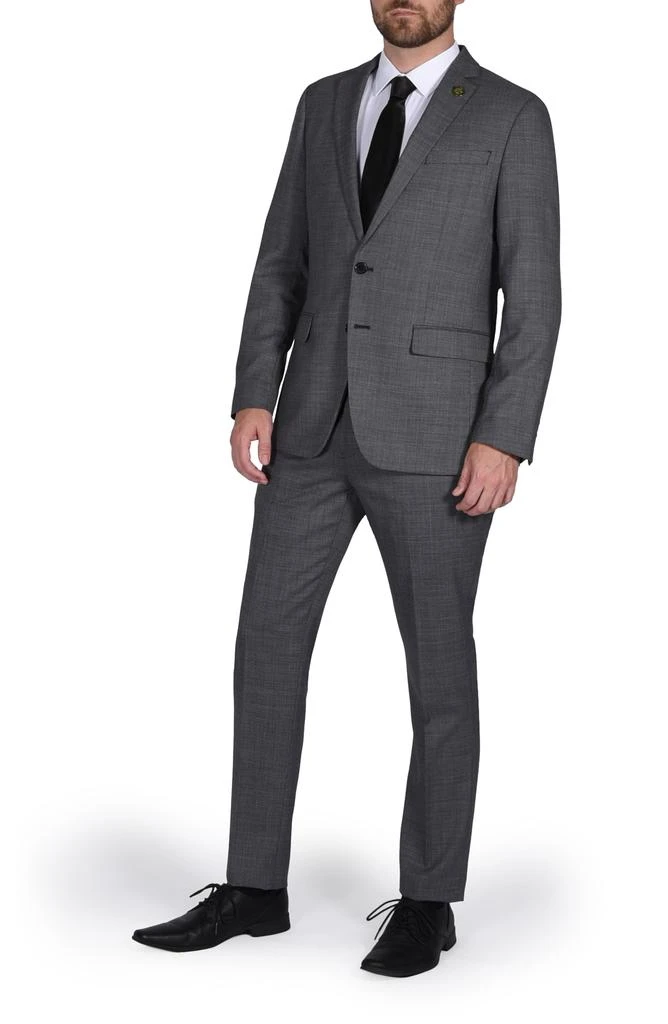 CRICKETEER Birdseye Slim Fit Wool Blend Suit 1