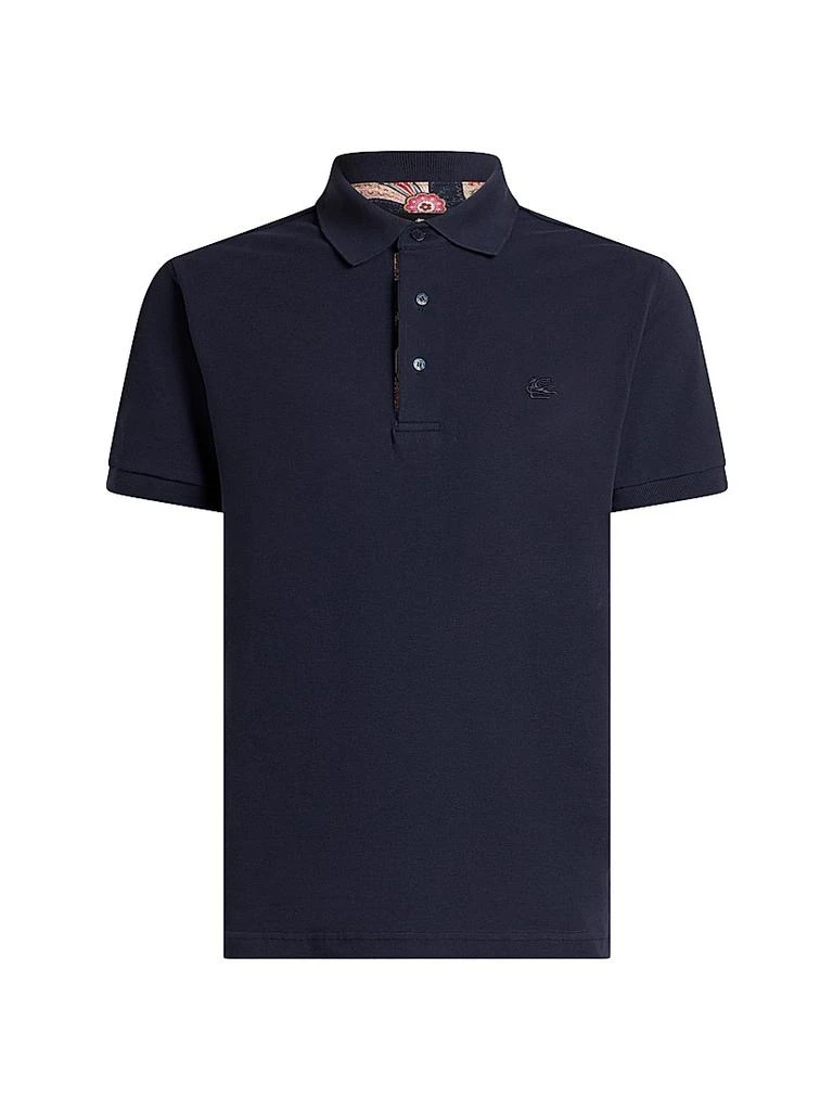 ETRO Roma Printed Detail Polo Shirt 1