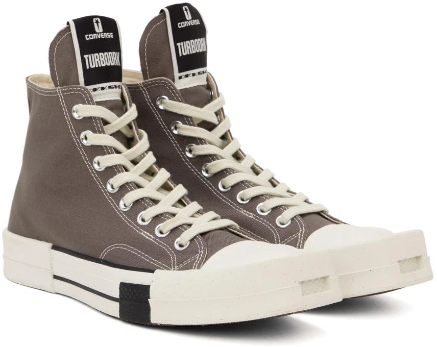 Rick Owens DRKSHDW Gray Converse Edition TURBODRK Chuck 70 Sneakers 4