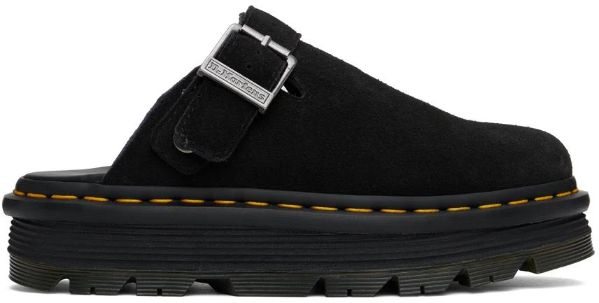 Dr. Martens Black ZebZag Mules 1