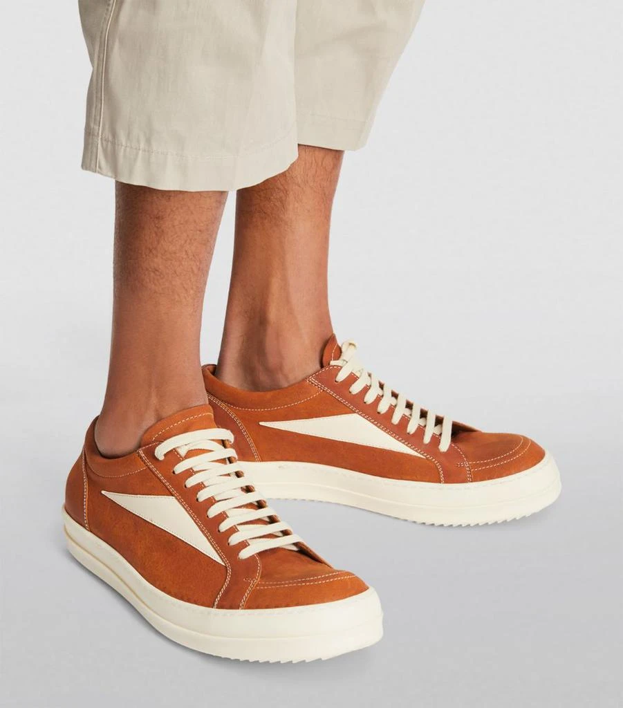 Rick Owens Leather Low-Top Sneakers 6