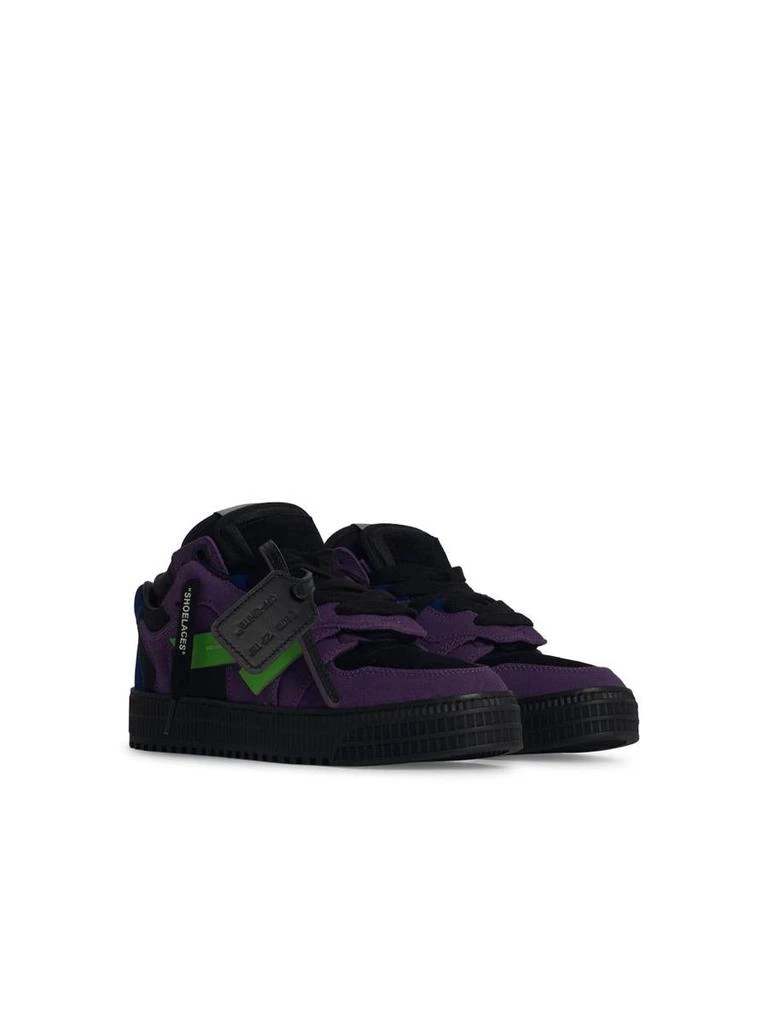 Off-White Off-White 'Floating' Purple Leather Sneakers 2