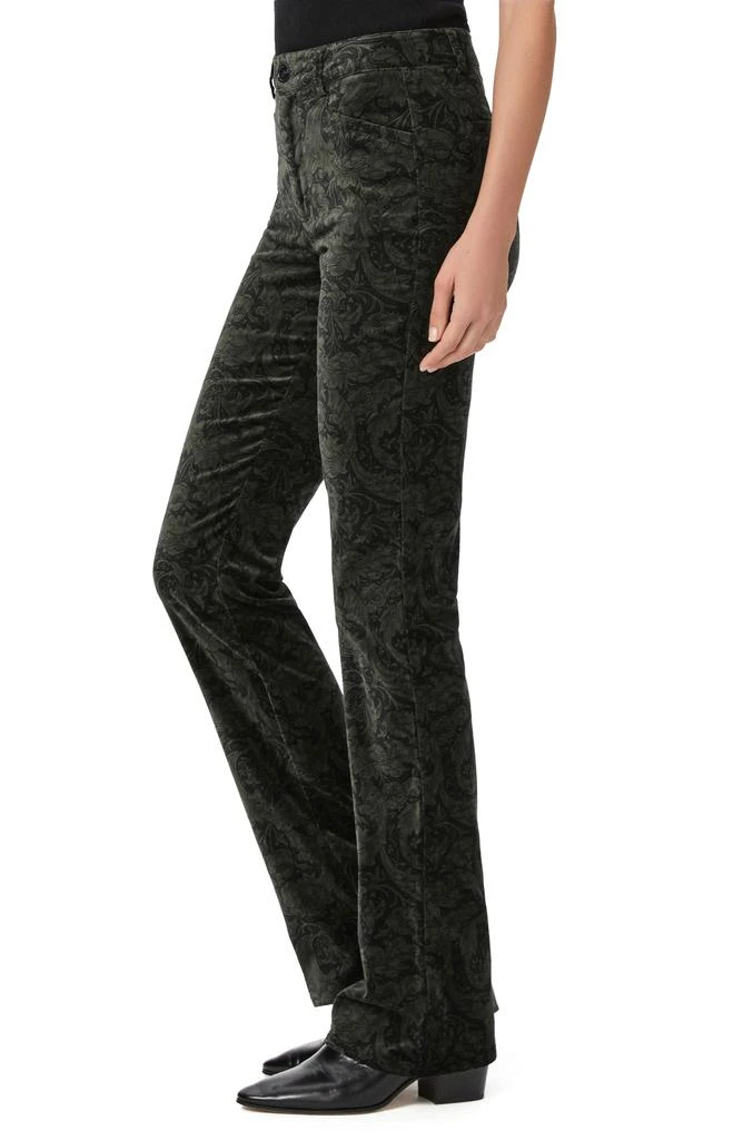 Paige Naomi Floral Print Cotton Stretch Velveteen Bootcut Pants 3