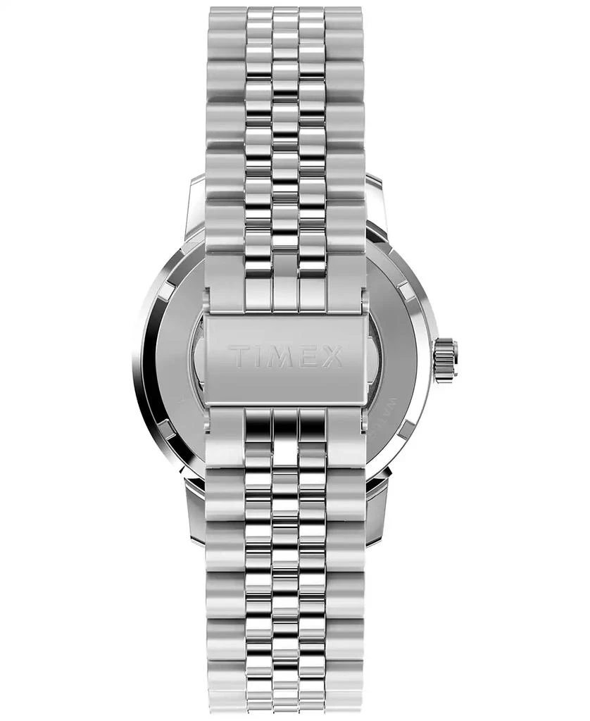 Timex Men's Mechanical Automatic Silver-Tone Stainless Steel Watch, 40mm 4