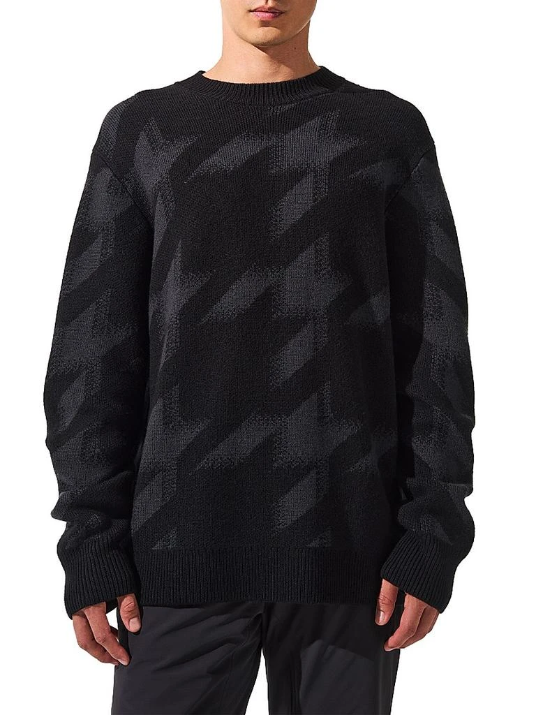 PERFECT MOMENT Cole Houndstooth Merino Knit Sweater 3