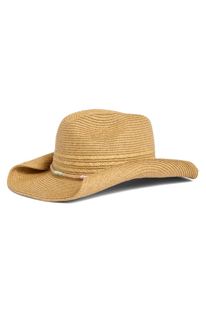 Melrose and Market Rolled Straw Cowboy Hat