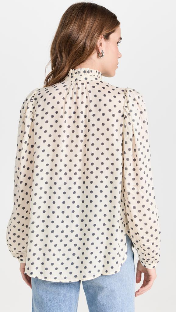 Alix of Bohemia Annabel Cream Spot Shirt