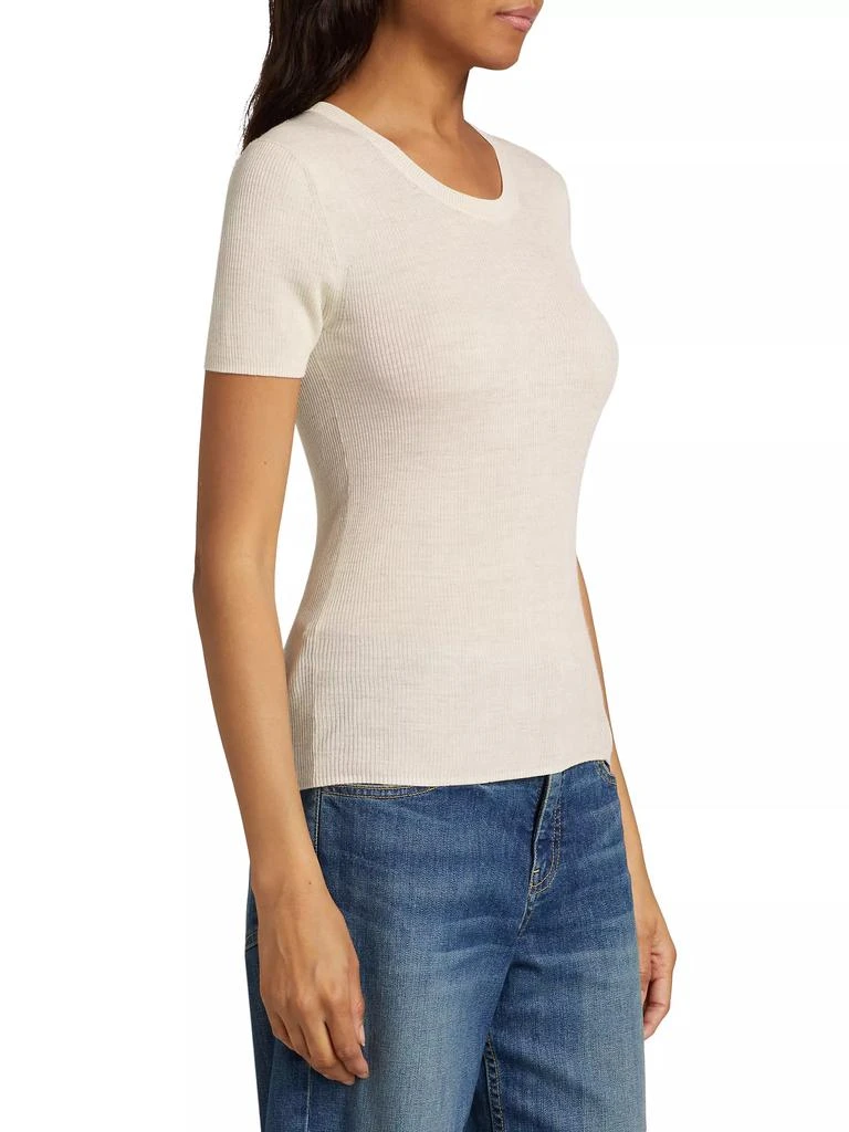 Nili Lotan Araceli Silk Short-Sleeve Sweater 4