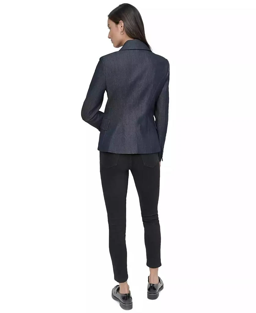 DKNY Women's Double-Breasted Denim Blazer 2