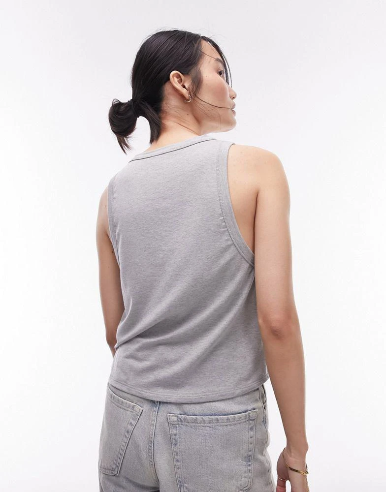 Topshop Topshop soft loose tank top in sage 2