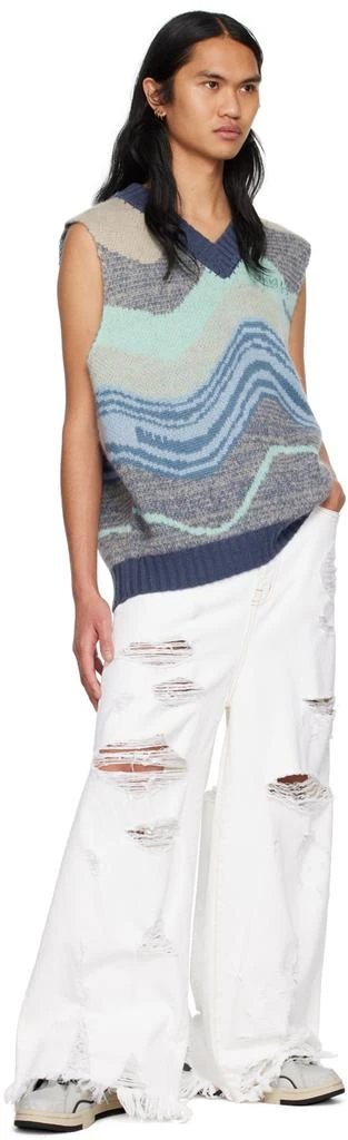 Li-Ning Blue Jacquard Vest 4