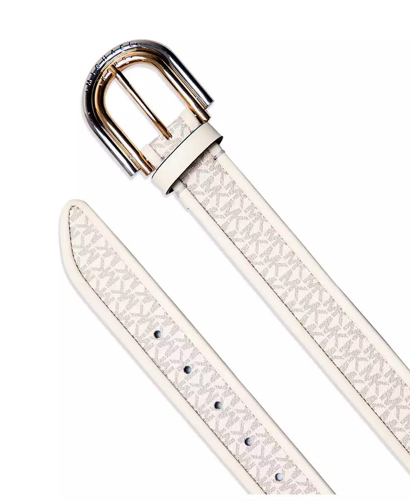 【海外限定品】MICHAEL KORS ベルト 男女兼用 ホワイト 総柄 L 海外限定品】MICHAEL KORS ベルト 男女兼用 ホワイト 総柄 L