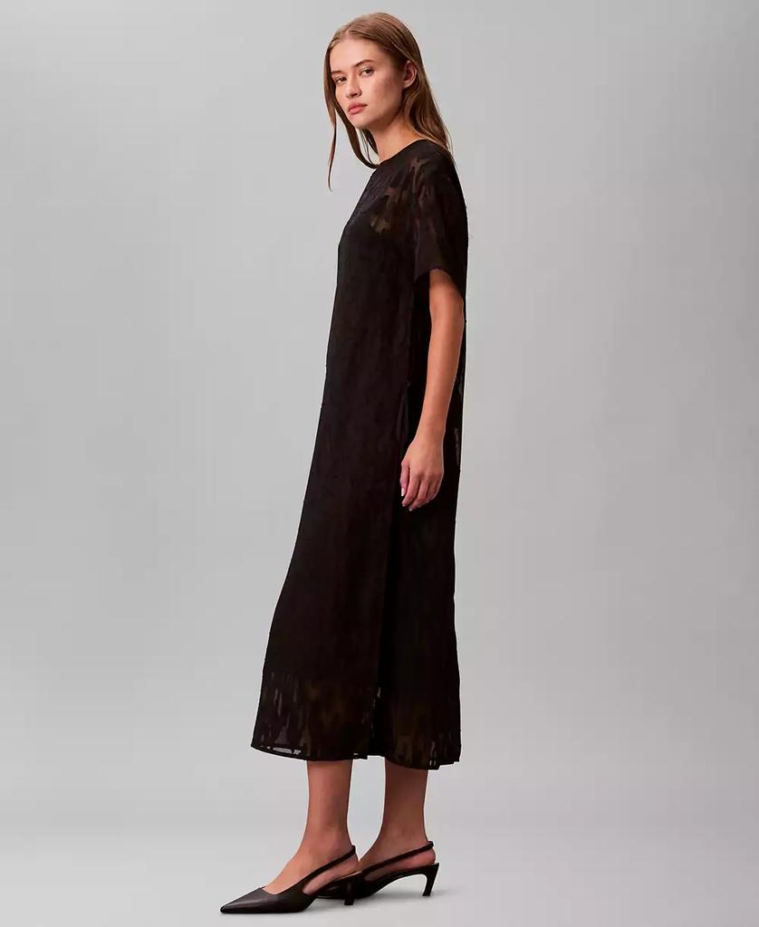 Calvin Klein Women's Short Sleeve Midi Dress
