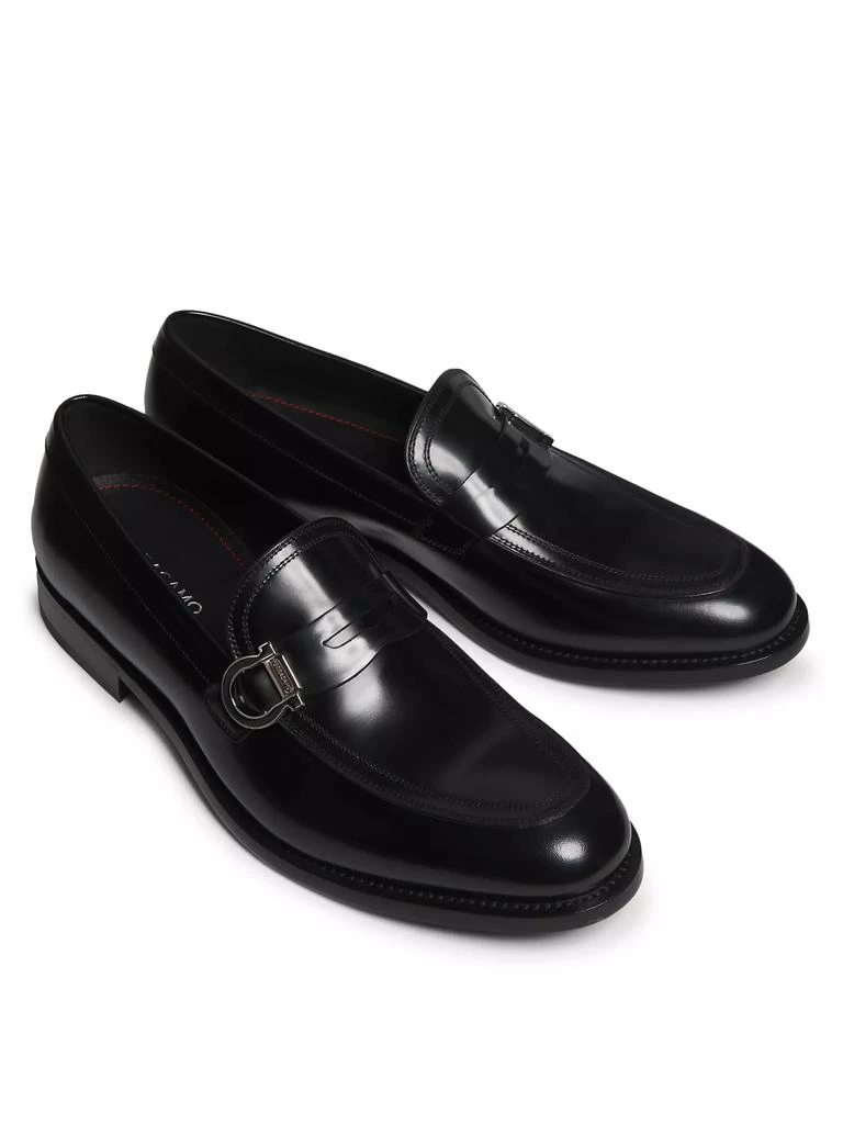 Salvatore Ferragamo Canadavit Brighton Leather Penny Loafers 4