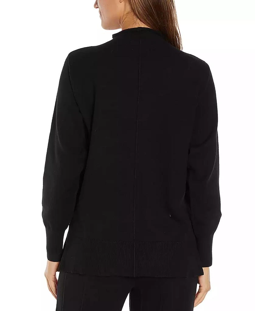 Three Dots Women's Jodie High-Neck Front-Seam Sweater 3