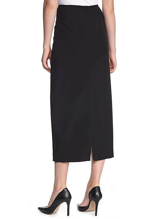 Kasper Womens Stretch Crepe Column Skirt 2