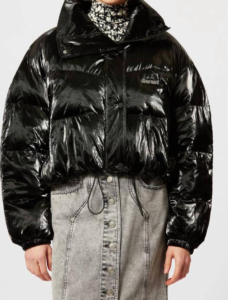 Isabel Marant Telia Puffer Coat In Black