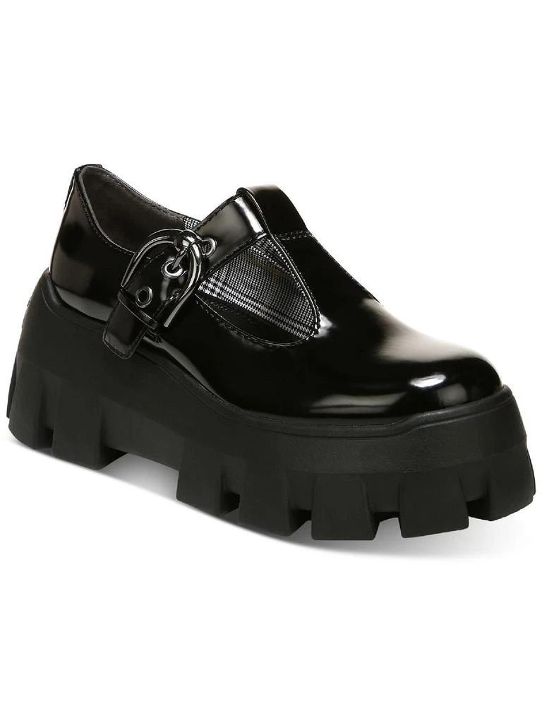 Sam Edelman Amy Womens Faux Leather Mary Jane Platform Heels 1