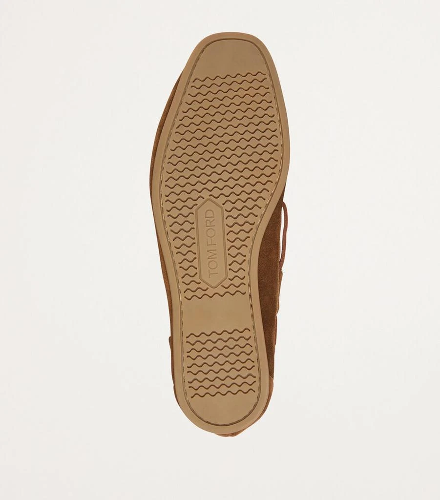Tom Ford Nubuck Leather Boat Shoes 6