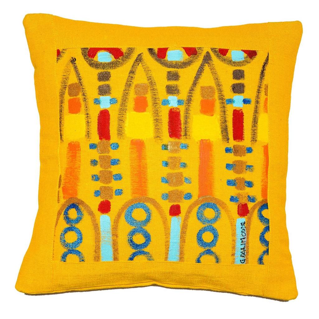 Le Botteghe Su Gologone Hand Painted Cushions 70x70 Cm
