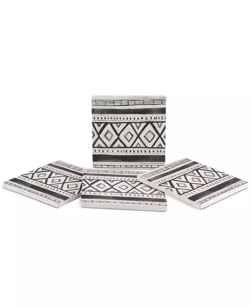 Thirstystone Tribal Echo III 4-Pc. Coaster Set