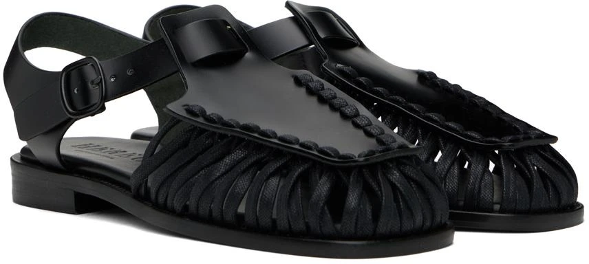 HEREU Black Alaro Sandals 4