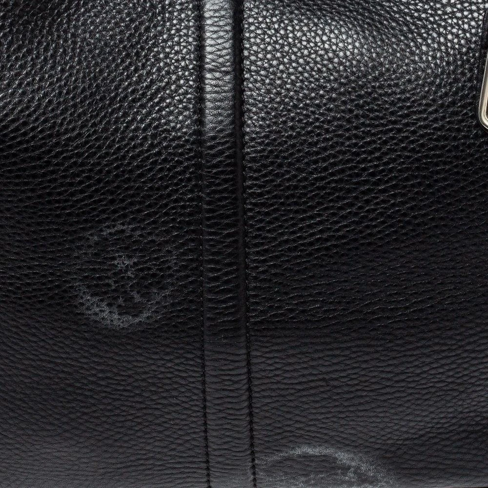 Cole Haan Black Grained Soft Leather Tote 4