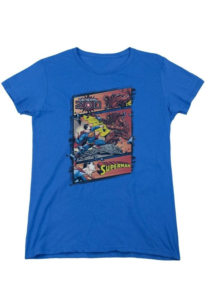 Gildan Superman Superman Vs Zod Short Sleeve Womens Tee / T-Shirt 1