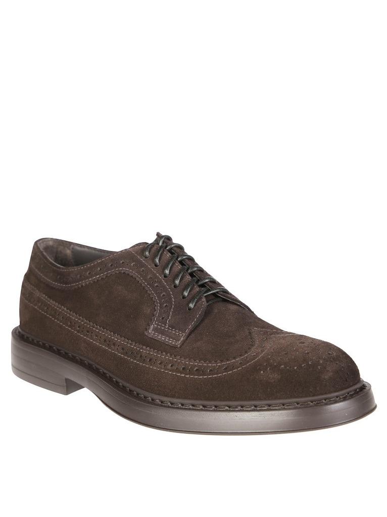 DOUCAL'S Wingtip Derby Shoe With Brogue Detailing