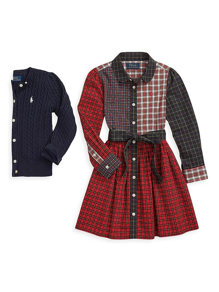 Ralph Lauren Girl's Cable-Knit Cotton Cardigan 4