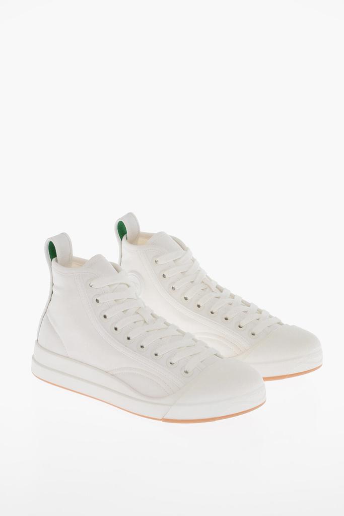 Bottega Veneta Bottega Veneta Canvas VULCAN High-Top Sneakers with Rubberized Toe