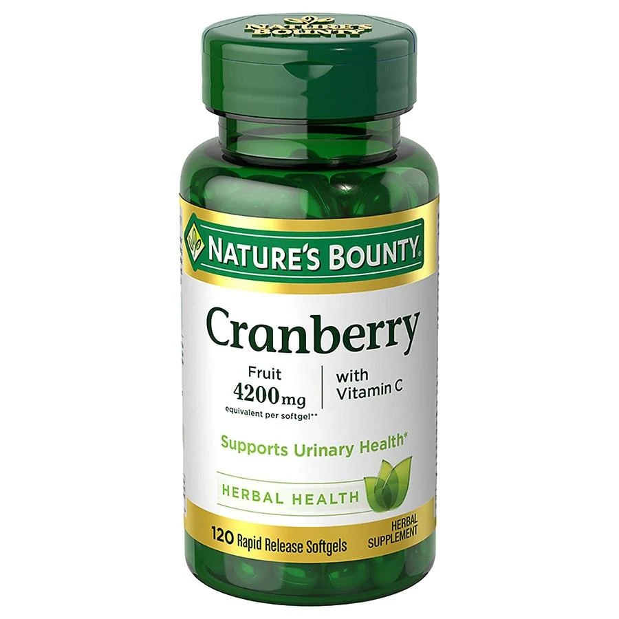 Nature
s Bounty Triple Strength Cranberry 1680 mg Herbal Supplement Softgels