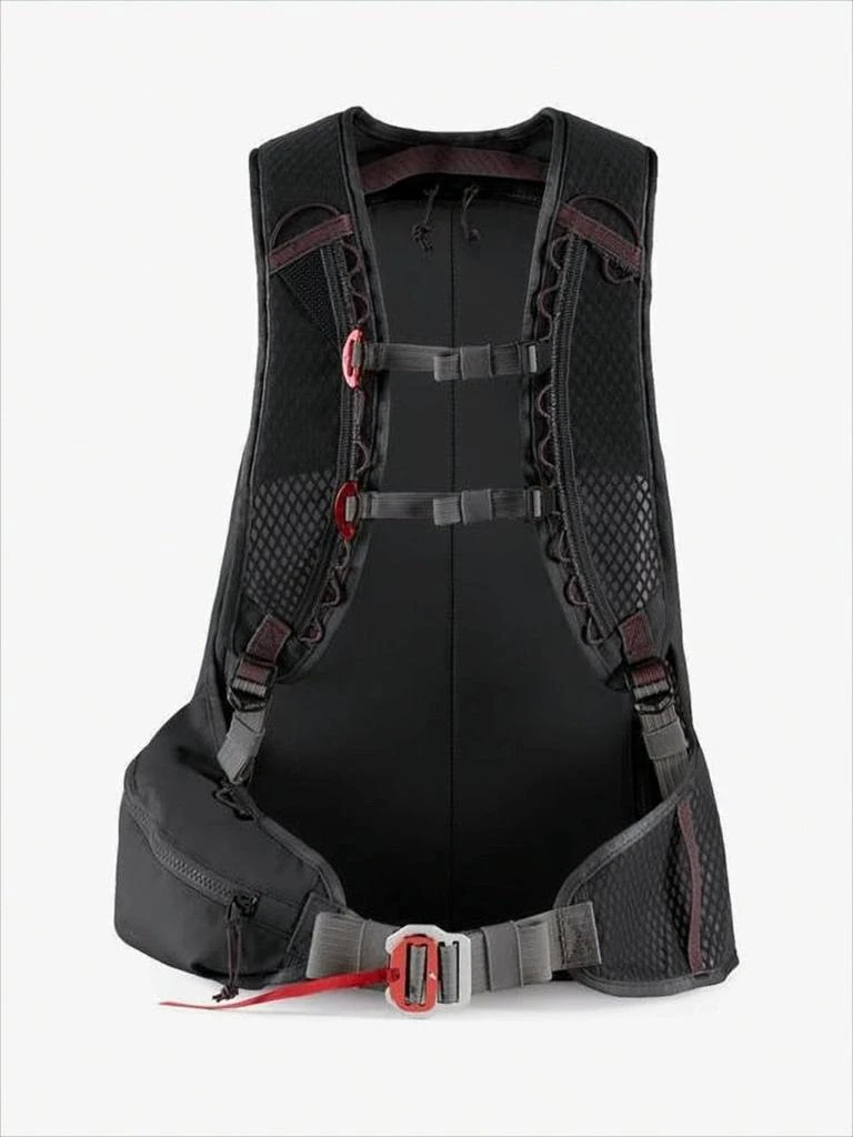 Klattermusen Ergonomic Black Backpack with Adjustable Straps 2