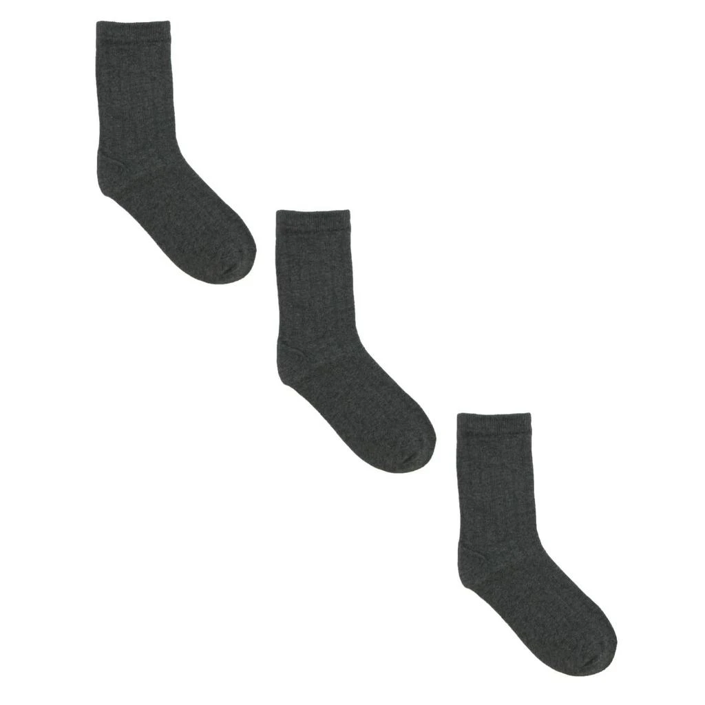 Jefferies Socks Kids
 Cotton Ribbed Uniform School Crew Socks (Pack of 3) 4