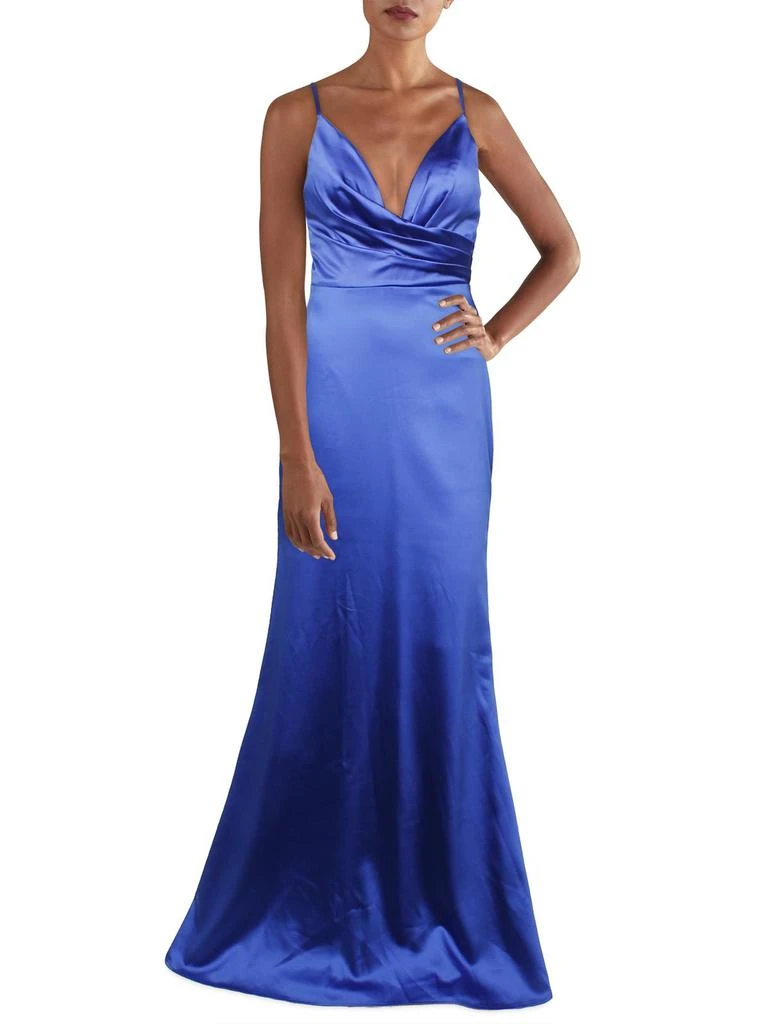 Mac Duggal Womens Pleated Sleeveless Evening Dress 5