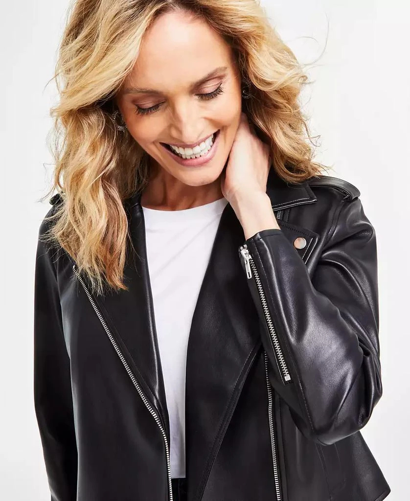 INC International Women's Faux-Leather Jacket, Created for Macy's 5