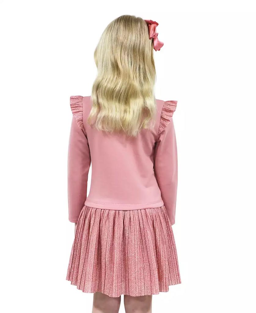 Pink & Violet Toddler and Little Girls Poodle Pocket Tutu Dress