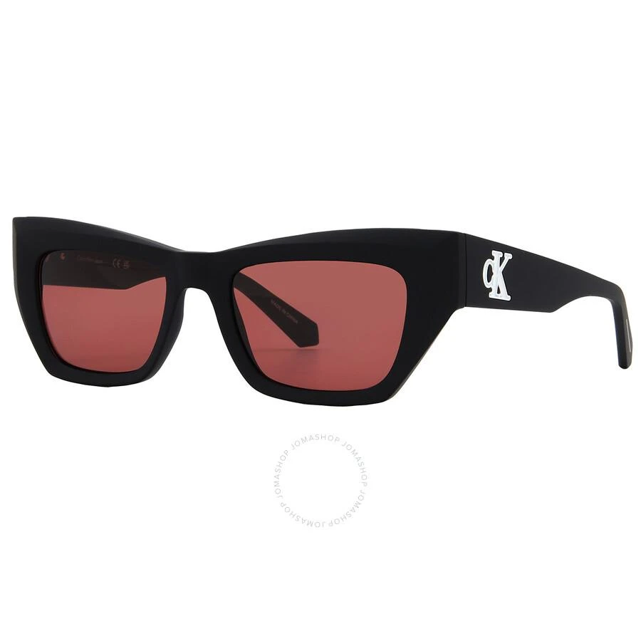 Calvin Klein Red Cat Eye Unisex Sunglasses CKJ23641S 002 50 2
