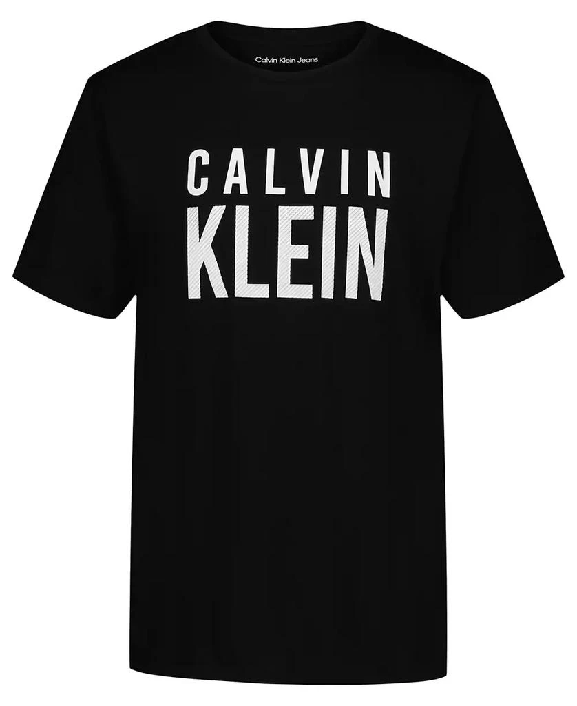 Calvin Klein Boys' 8-20 CK Structure Short-Sleeve Crewneck T-Shirt