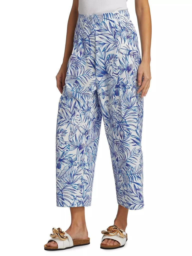 Rosetta Getty Toile Bird-Print Pants 4