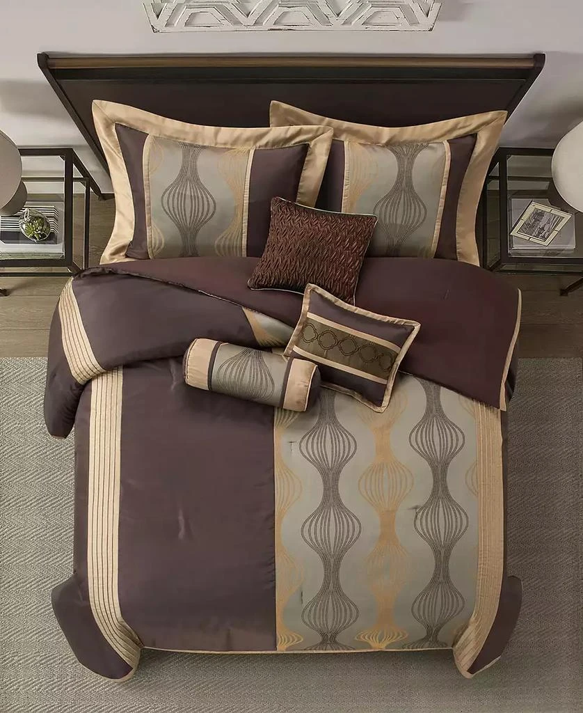 Stratford Park Kath 7-Piece Comforter Set, Brown, California 2