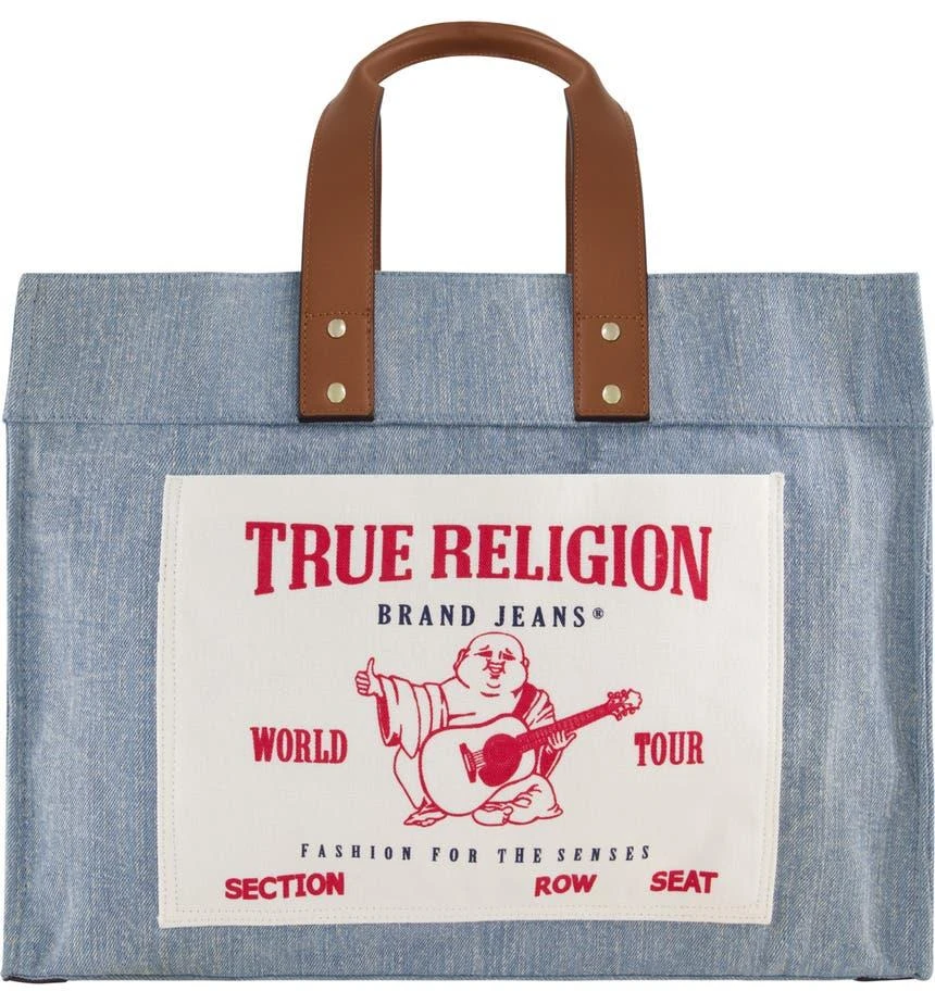 True Religion Large Denim Tote Bag 1